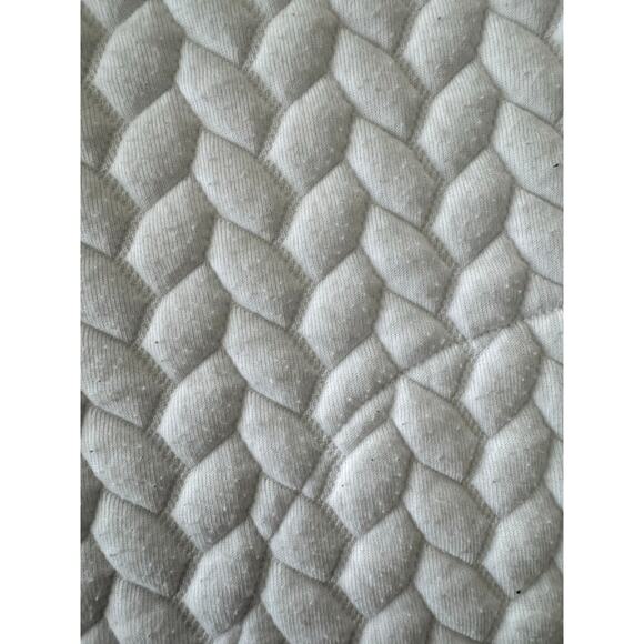 GapFit XS White Quilted Funnel Neck Pullover Sweatshirt Textured Cozy - Picture 7 of 7